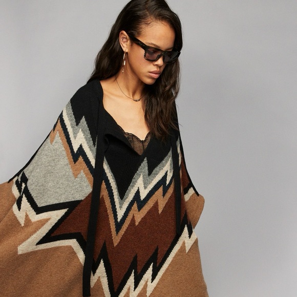 Zadig & Voltaire Wool Poncho - Picture 3 of 8